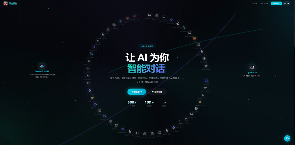 菁选灵创AIGC业务场景展示